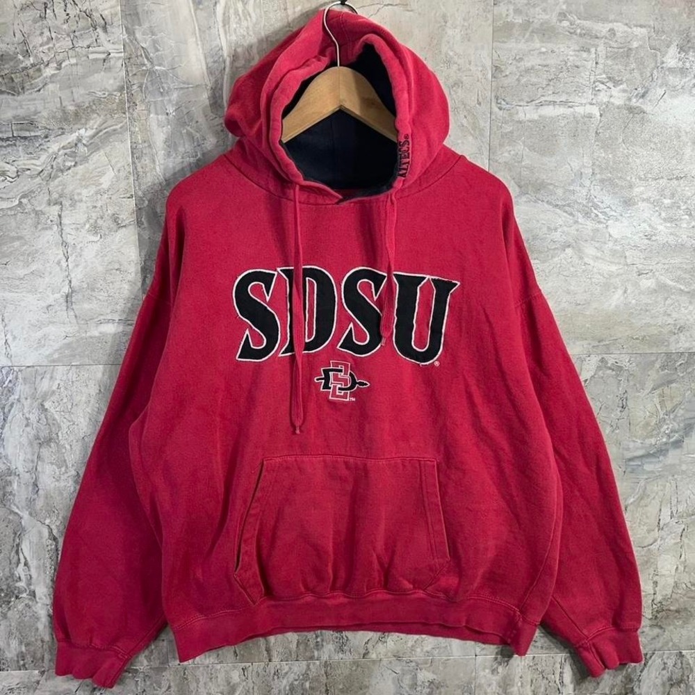 San Diego State University Aztecs red hoodie‎ college Men's Size XL Embroidered